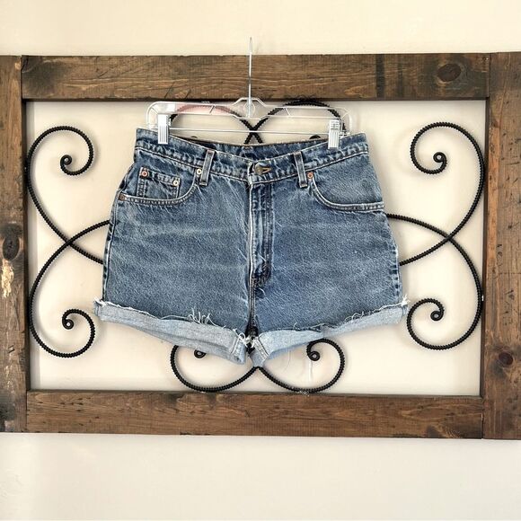 Levi's Pants - Vintage Levis Relax Fit 550 Cut Off High Rise Denim Shorts Made in USA